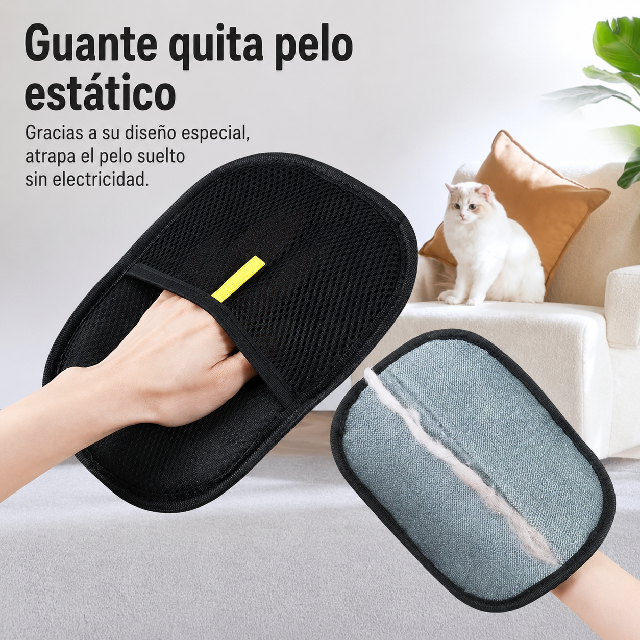 PetLúa Pet Hair Remover Glove for Dogs & Cats