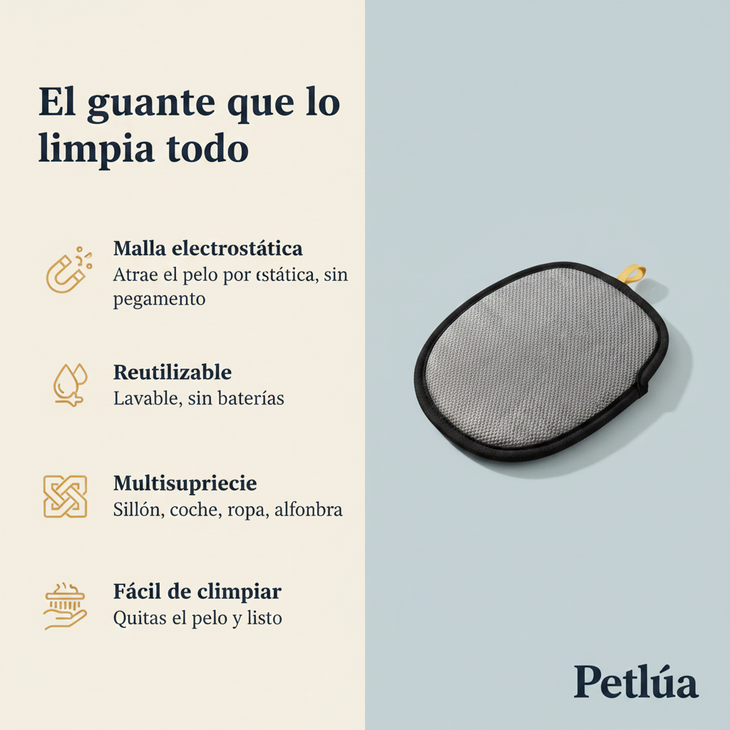 PetLúa Pet Hair Remover Glove for Dogs & Cats