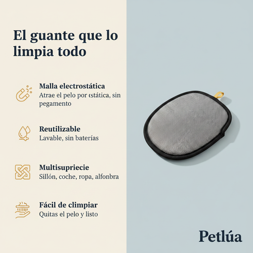 PetLúa Pet Hair Remover Glove for Dogs & Cats